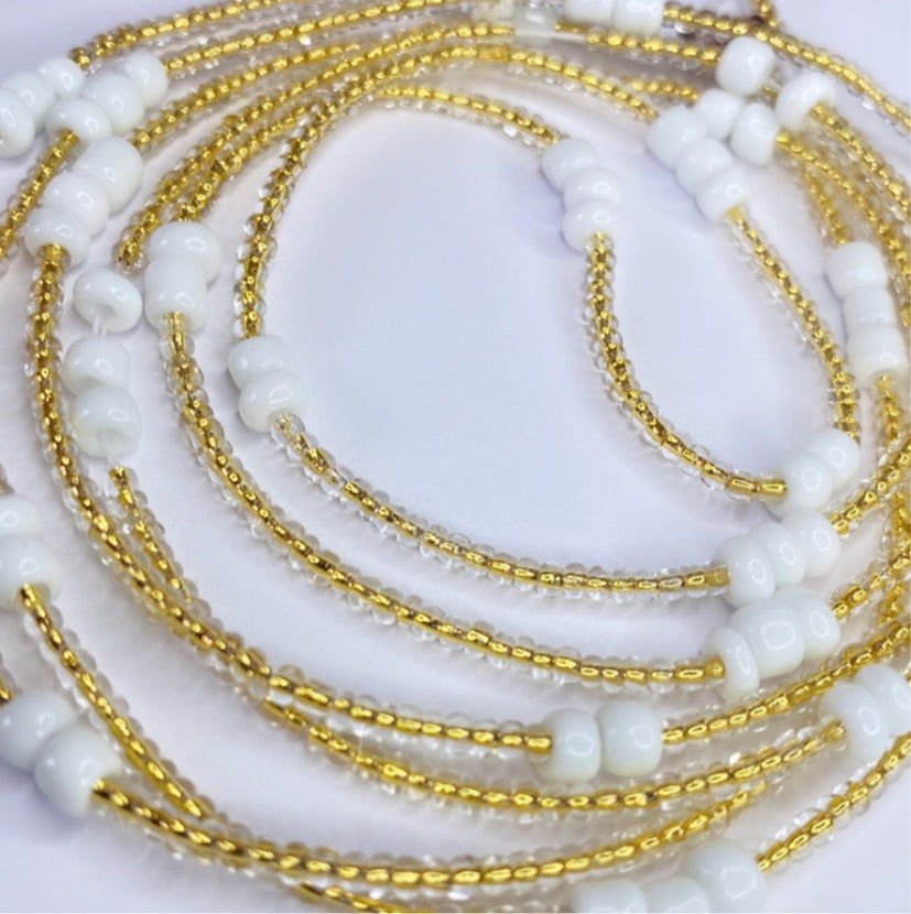 Custom 24K gold waist beads
